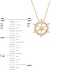 Thumbnail Image 2 of Previously Owned - Diamond Accent Ship's Wheel Pendant in 10K Gold