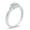 Thumbnail Image 2 of Previously Owned - 1/10 CT. T.W. Diamond Square Frame Three Stone Promise Ring in 10K White Gold