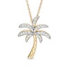 Thumbnail Image 1 of Previously Owned - 1/10 CT. T.W. Diamond Palm Tree Pendant in 10K Gold