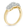 Thumbnail Image 2 of Previously Owned - 1/2 CT. T.W. Composite Diamond Three Stone Frame Ring in 10K Gold
