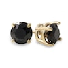 Thumbnail Image 1 of Previously Owned - 5 CT. T.W. Black Diamond Solitaire Stud Earrings in 14K Gold