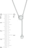 Thumbnail Image 3 of Previously Owned - 1/3 CT. T.W. Diamond Lariat Necklace in Sterling Silver - 26"