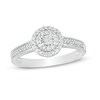 Thumbnail Image 1 of Previously Owned - 1/5 CT. T.W. Diamond Double Frame Promise Ring in Sterling Silver