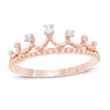 Thumbnail Image 1 of Previously Owned - 1/20 CT. T.W. Diamond Tiara Ring in 10K Rose Gold