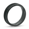 Thumbnail Image 3 of Previously Owned - 7.0mm Satin center Bevelled Edge Comfort-Fit Band in Black Titanium