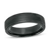 Thumbnail Image 1 of Previously Owned - Men's 6.0mm Satin Comfort-Fit Band in Black Titanium