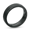 Thumbnail Image 3 of Previously Owned - Men's 6.0mm Satin Comfort-Fit Band in Black Titanium