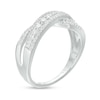 Thumbnail Image 3 of Previously Owned - 1/2 CT. T.W. Diamond Criss-Cross Split Shank Ring in 10K White Gold