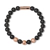 Thumbnail Image 2 of Previously Owned - Bulova Jewelry Latin GRAMMY AWARDS® 8.3mm Stainless Steel and Lava Stone Bead Bracelet - 9.0"