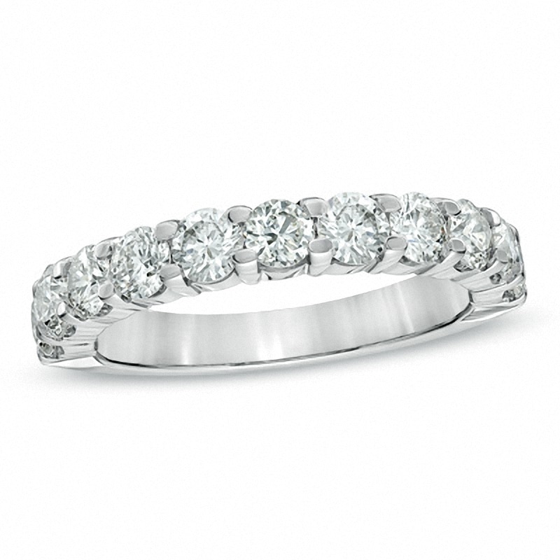 Main Image 1 of Previously Owned - 1-1/2 CT. T.W. Diamond Anniversary Band in 14K White Gold