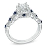 Thumbnail Image 2 of Previously Owned - Vera Wang Love Collection 1 CT. T.W. Diamond and Blue Sapphire Engagement Ring in 14K White Gold