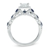 Thumbnail Image 3 of Previously Owned - Vera Wang Love Collection 1 CT. T.W. Diamond and Blue Sapphire Engagement Ring in 14K White Gold