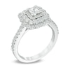 Thumbnail Image 2 of Previously Owned - Vera Wang Love Collection 1-1/5 CT. T.W. Princess-Cut Diamond Frame Engagement Ring in 14K White Gold