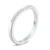 Thumbnail Image 2 of Previously Owned - Love's Destiny by Peoples 1/8 CT. T.W. Diamond Contour Wedding Band in 14K White Gold