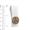 Thumbnail Image 2 of Previously Owned - Oxidized Masonic Money Clip in Sterling Silver and Bronze