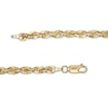 Thumbnail Image 3 of Previously Owned - 3.85mm Diamond-Cut Glitter Rope Chain Necklace in 10K Gold - 20"