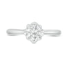 Thumbnail Image 4 of Previously Owned - Celebration Ideal 1 CT. T.W. Diamond Frame Engagement Ring in 14K White Gold