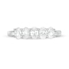 Thumbnail Image 4 of Previously Owned - 1 CT. T.W. Oval Lab-Grown Diamond Five Stone Anniversary Band in 14K White Gold (F/SI2)