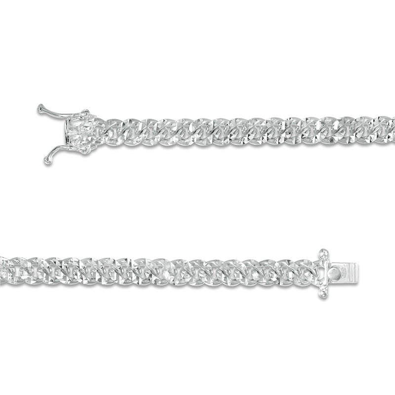 Main Image 2 of Previously Owned - Men's 6.0mm Diamond-Cut Cuban Link Chain Necklace in Solid Sterling Silver - 22"