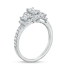 Thumbnail Image 3 of Previously Owned - 1 CT. T.W. Emerald-Cut Diamond Frame Past Present Future® Engagement Ring in 14K White Gold