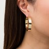 Thumbnail Image 2 of Previously Owned - 40.0mm Square Tube Hoop Earrings in 10K Gold