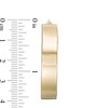 Thumbnail Image 3 of Previously Owned - 40.0mm Square Tube Hoop Earrings in 10K Gold