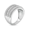 Thumbnail Image 3 of Previously Owned - 1 CT. T.W. Diamond Multi-Row Anniversary Band in 10K White Gold