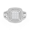 Thumbnail Image 2 of Previously Owned - 1-3/4 CT. T.W. Composite Diamond Cushion Frame Engagement Ring in 14K White Gold
