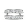 Thumbnail Image 3 of Previously Owned - 1-1/4 CT. T.W. Baguette and Round Diamond Alternating Double Row Solitaire Enhancer in 14K White Gold