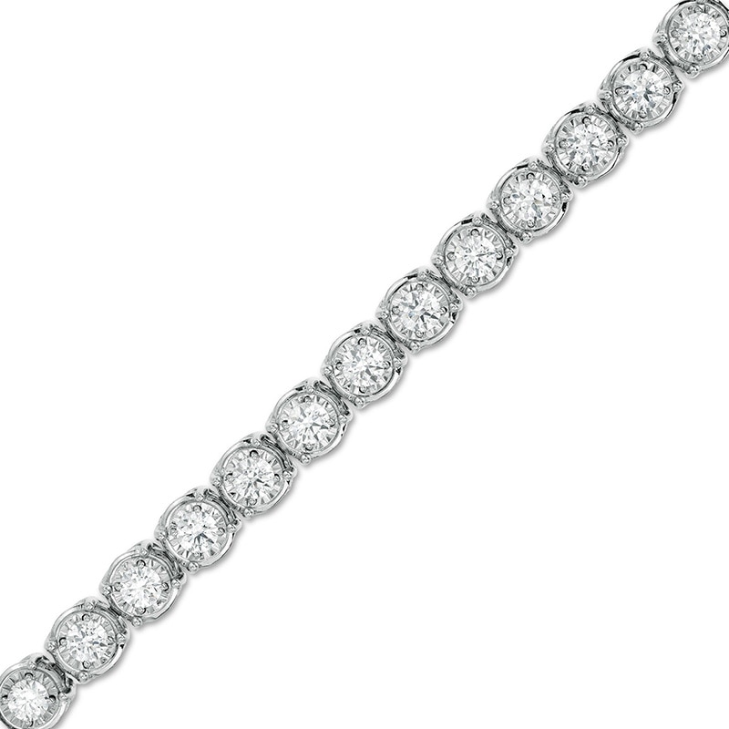 Main Image 1 of Previously Owned - 10 CT. T.W. Diamond Tennis Bracelet in 10K White Gold