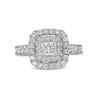 Thumbnail Image 4 of Previously Owned - 1-1/2 CT. T.W. Princess-Cut Diamond Double Frame Engagement Ring in 14K White Gold
