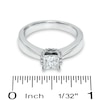 Thumbnail Image 3 of Previously Owned - 1 CT. T.W. Princess-Cut Diamond Ribbon Ring in 14K White Gold