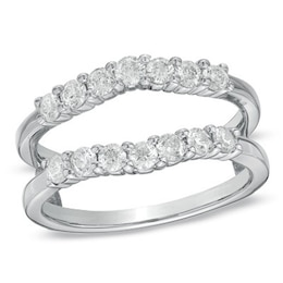 Previously Owned - Celebration Lux® 3/4 CT. T.W. Diamond Solitaire Enhancer in 18K White Gold
