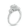 Thumbnail Image 2 of Previously Owned - 1 CT. T.W. Diamond Past Present Future® Pear-Shaped Frame Engagement Ring in 14K White Gold