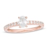 Thumbnail Image 0 of Previously Owned - 3/4 CT. T.W. Oval Diamond Engagement Ring in 14K Rose Gold