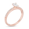 Thumbnail Image 2 of Previously Owned - 3/4 CT. T.W. Oval Diamond Engagement Ring in 14K Rose Gold