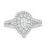 Thumbnail Image 4 of Previously Owned - Love's Destiny by Peoples 1 CT. T.W. Pear-Shaped Diamond Frame Engagement Ring in 14K White Gold