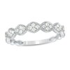 Thumbnail Image 0 of Previously Owned - 1/4 CT. T.W. Quad Diamond Vintage-Style Anniversary Band in 10K White Gold
