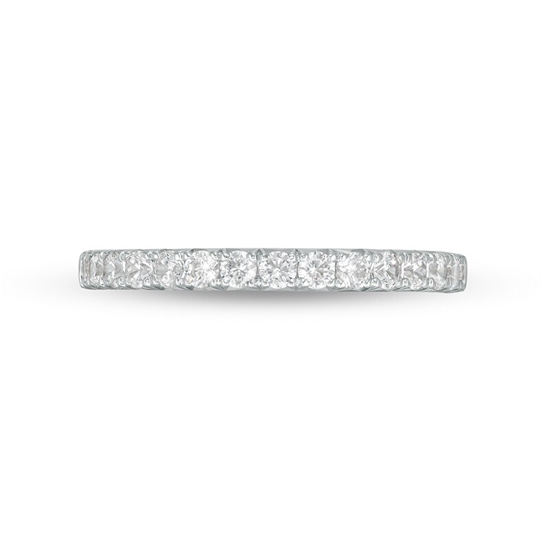 Main Image 4 of Previously Owned - 1/2 CT. T.W. Lab-Grown Diamond Band in 14K White Gold (F/VS2)