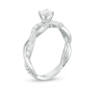 Thumbnail Image 2 of Previously Owned - 1 CT. T.W. Diamond Twist Engagement Ring in 14K White Gold