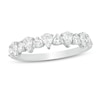 Thumbnail Image 1 of Previously Owned - 3/4 CT. T.W. Pear-Shaped and Round Diamond Alternating Band in 14K White Gold