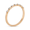 Thumbnail Image 3 of Previously Owned - 1/20 CT. T.W. Diamond Wave Stackable Anniversary Band in 10K Rose Gold