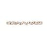 Thumbnail Image 4 of Previously Owned - 1/20 CT. T.W. Diamond Wave Stackable Anniversary Band in 10K Rose Gold