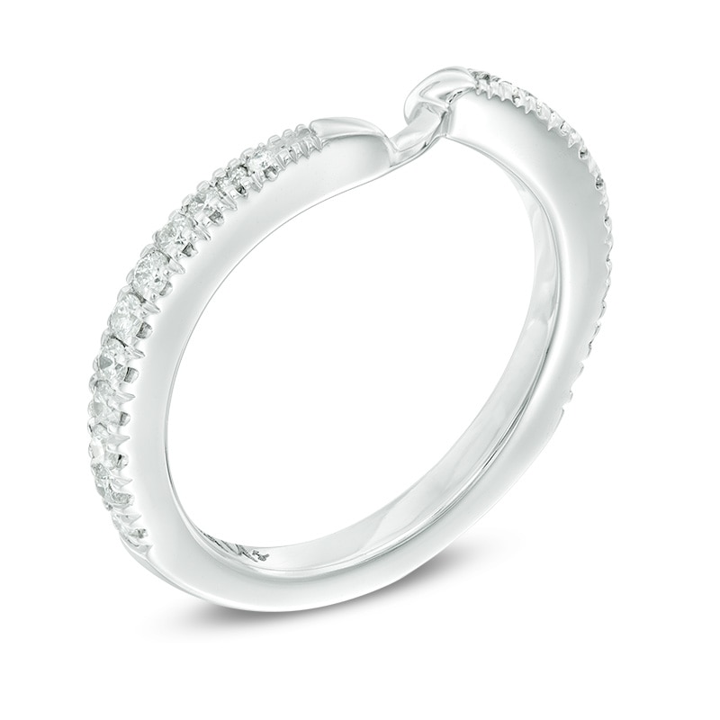 Main Image 2 of Previously Owned - Ever Us® 1/3 CT. T.W. Diamond Contour Band in 14K White Gold