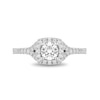 Thumbnail Image 3 of Previously Owned - Enchanted Disney Ariel 3/4 CT. T.W. Diamond Cushion Frame Engagement Ring in 14K Two-Tone Gold