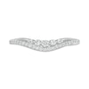 Thumbnail Image 4 of Previously Owned - 1/5 CT. T.W. Diamond Five Stone Contour Anniversary Band in 10K White Gold