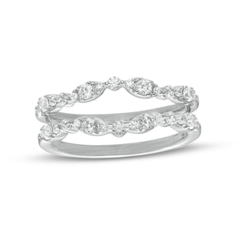 Previously Owned - 1/2 CT. T.W. Composite Marquise Diamond Solitaire Enhancer in 14K White Gold