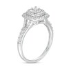 Thumbnail Image 3 of Previously Owned - 1/2 CT. T.W. Princess-Cut Diamond Double Frame Split Shank Engagement Ring in 10K White Gold