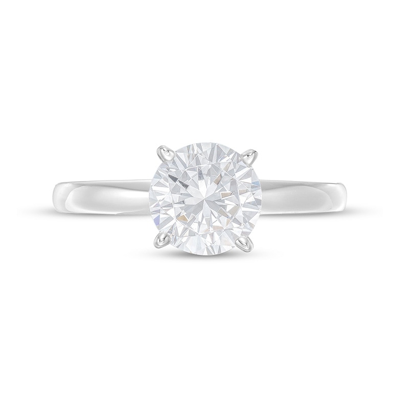Main Image 4 of Previously Owned - 1-1/2 CT. T.W. Diamond Solitaire Engagement Ring in 14K White Gold (I/I2)