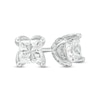 Thumbnail Image 1 of Previously Owned Love's Destiny by Peoples 1 CT. T.W. Princess-Cut Diamond Solitaire Stud Earrings in 14K White Gold
